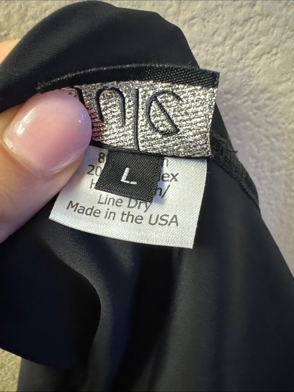 Jule Luster Leotard Black Large - Picture 5 of 7